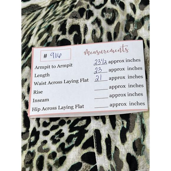 Chico's White Animal Print 100% Linen Zipper Pockets Moto Open Blazer Size 2 - Picture 11 of 11